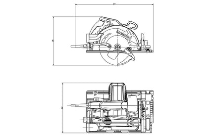 Metabo 600955000 - Sierra circular manual KS 55 FS