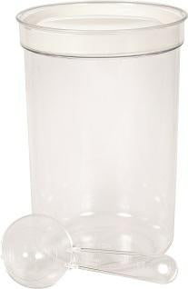 Curver Tarro de 1,7 l, color crema/transparente.