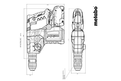 Metabo 601715840 - Martillo combinado de batería KH 18 LTX BL 28 Q