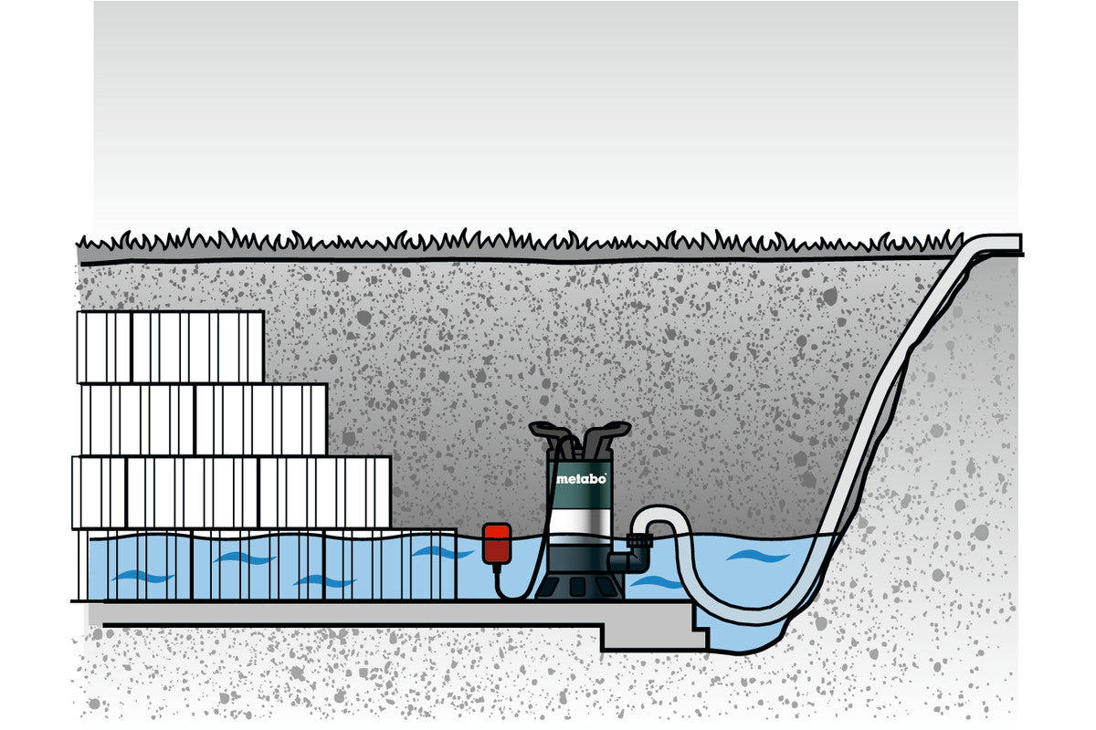 Metabo 0251500000 - Bomba sumergible para aguas sucias PS 15000 S