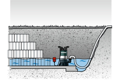 Metabo 0251500000 - Bomba sumergible para aguas sucias PS 15000 S