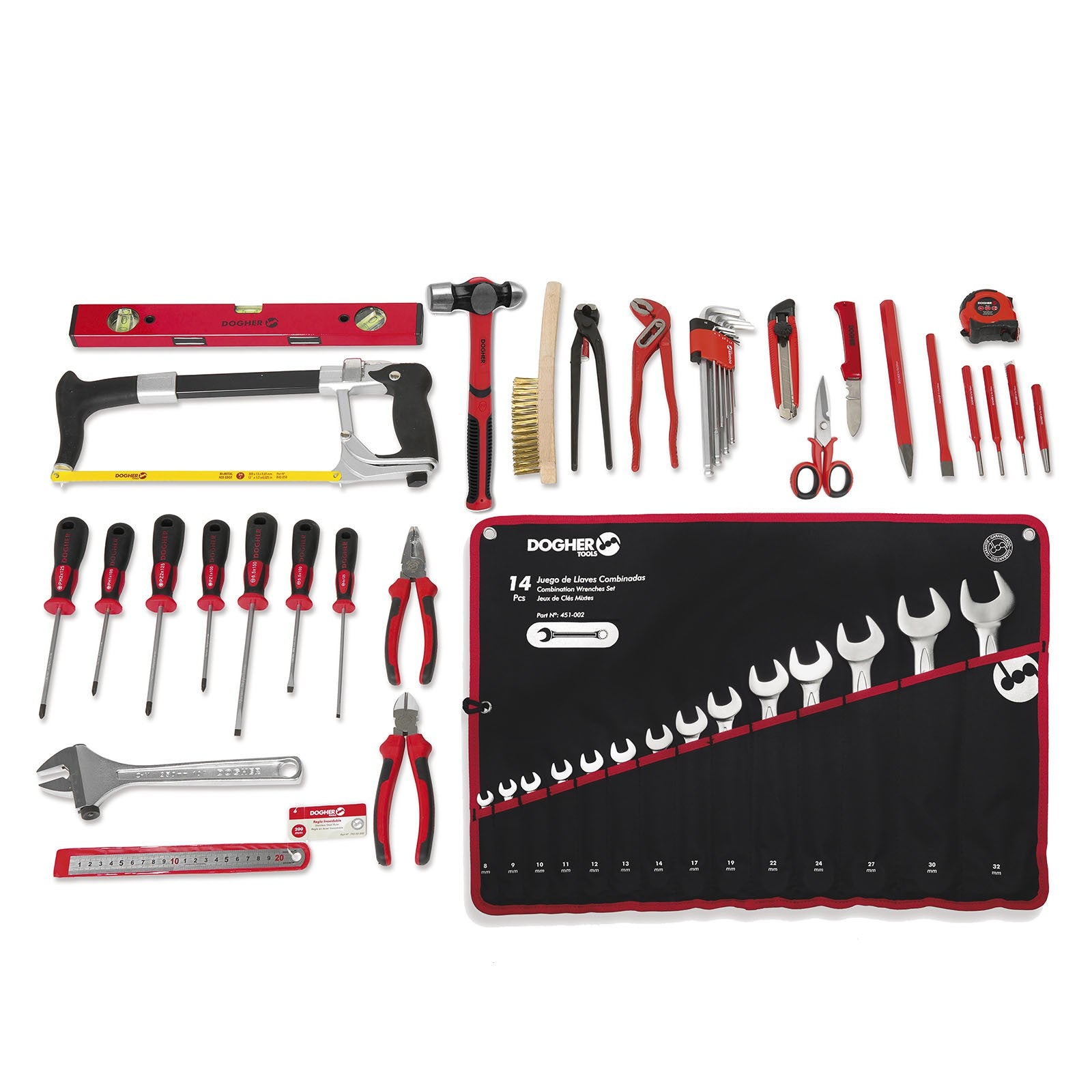 Dogher 026-500 - Caja Herramientas Metal 5 Bandejas + 50 Herramientas