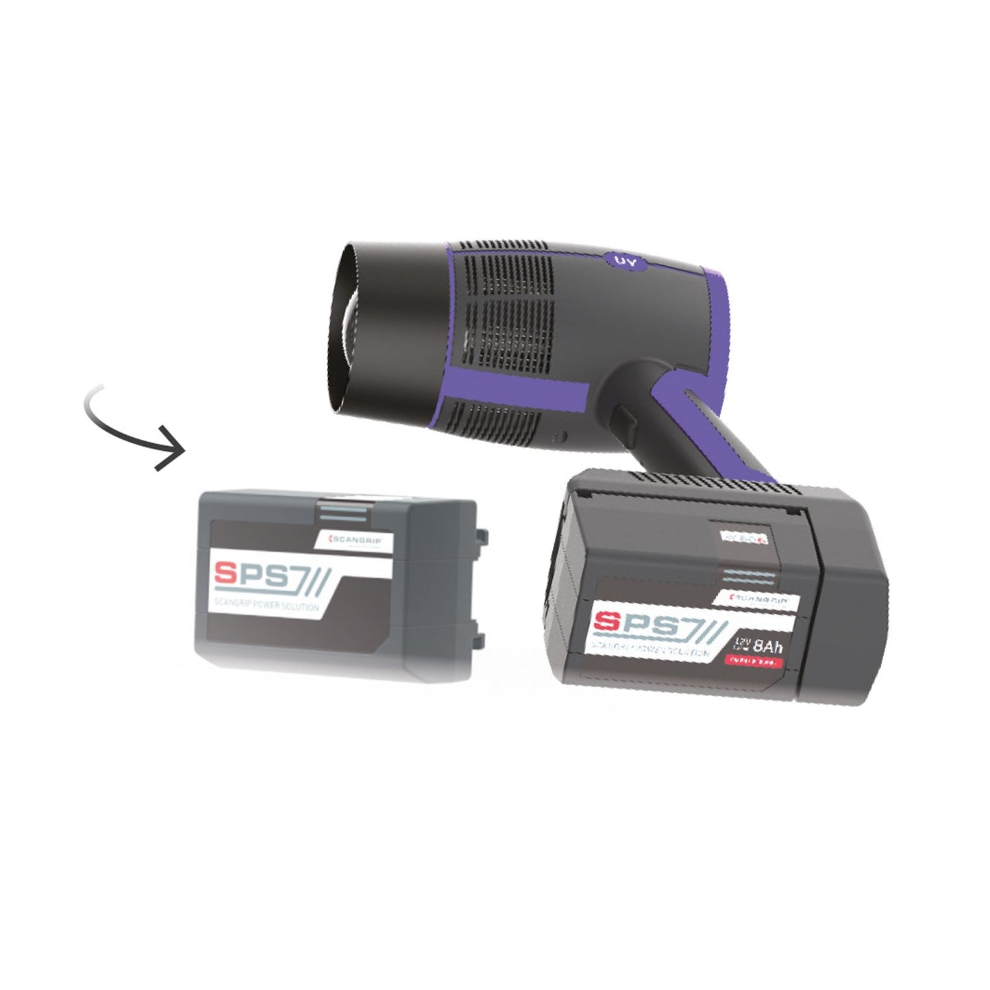 Scangrip 03.5803 - Lámpara de trabajo UV-GUN