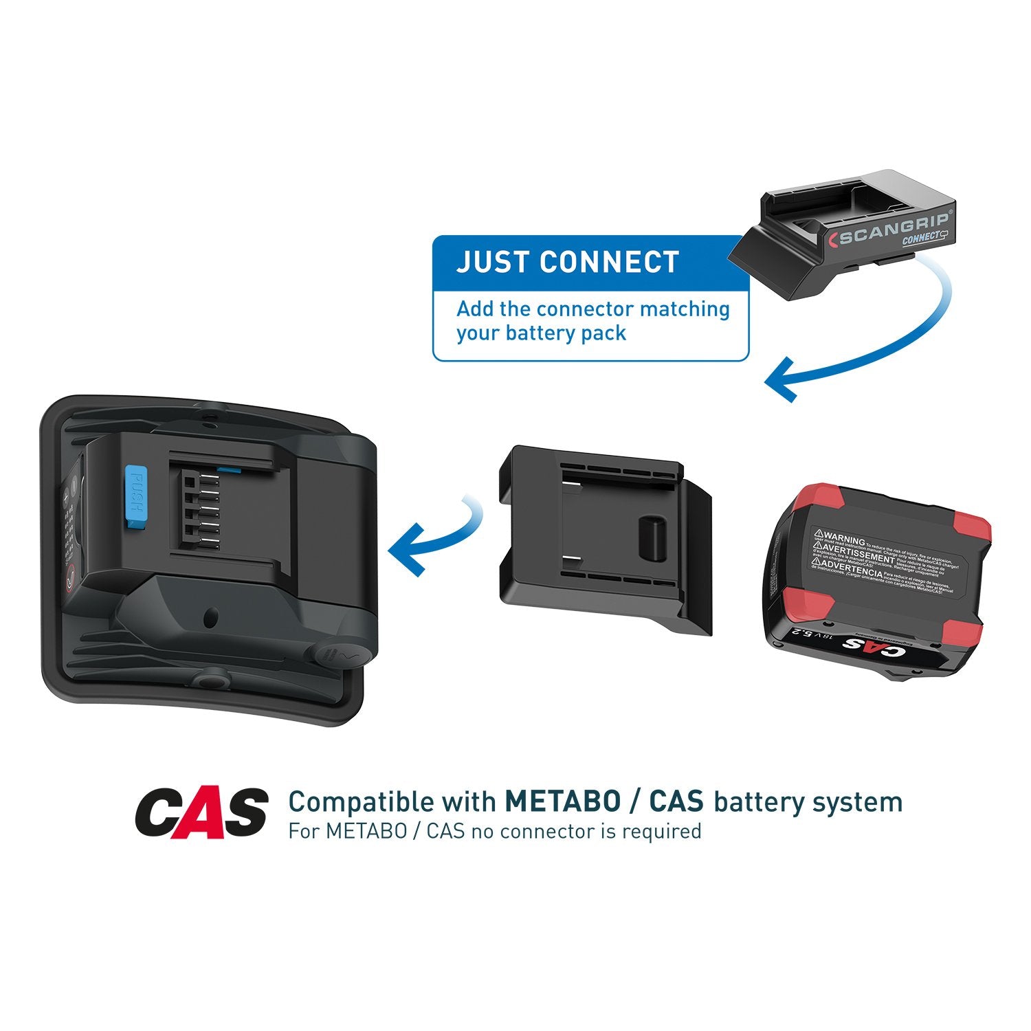 Scangrip 03.6100C - Foco compacto NOVA 2 CONNECT