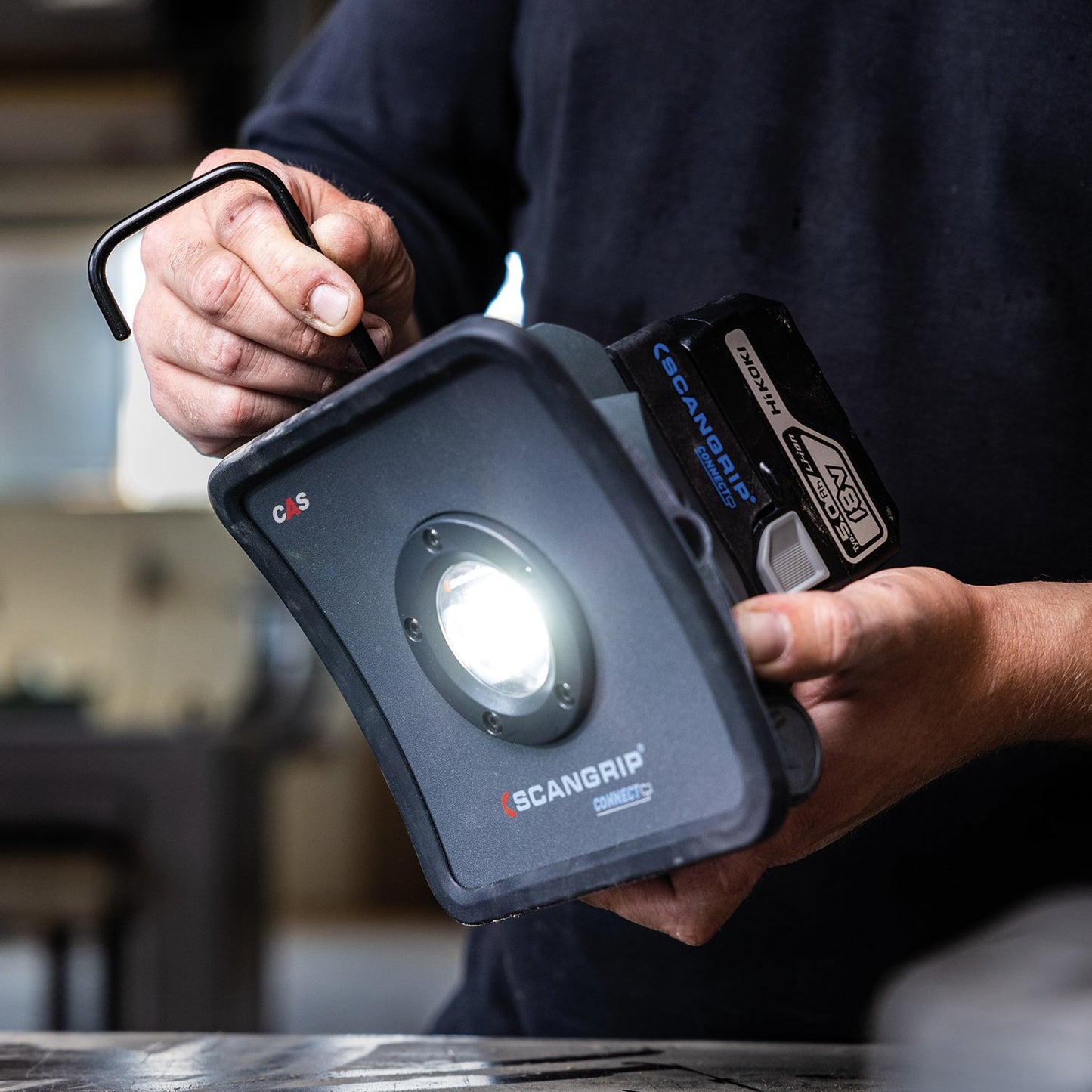 Scangrip 03.6100C - Foco compacto NOVA 2 CONNECT