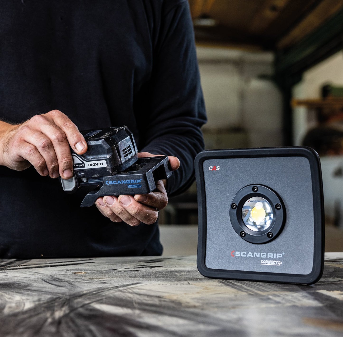Scangrip 03.6100C - Foco compacto NOVA 2 CONNECT