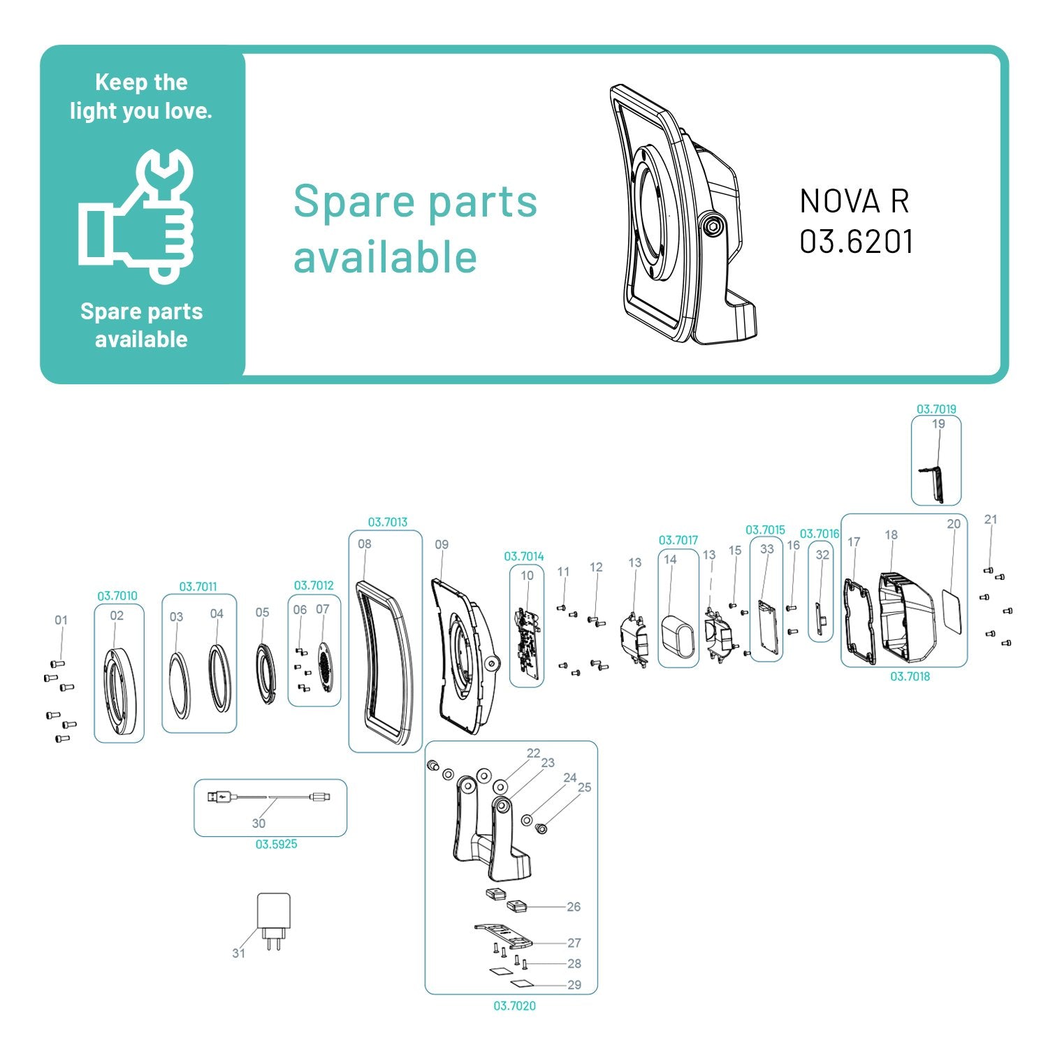 Scangrip 03.6201 - Foco compacto NOVA R
