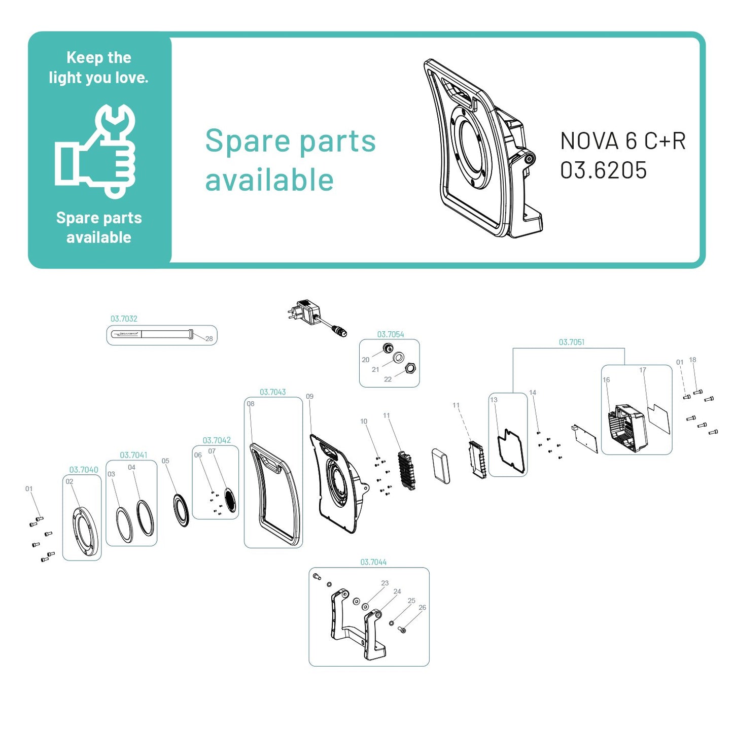 Scangrip 03.6205 - Foco NOVA 6 C+R