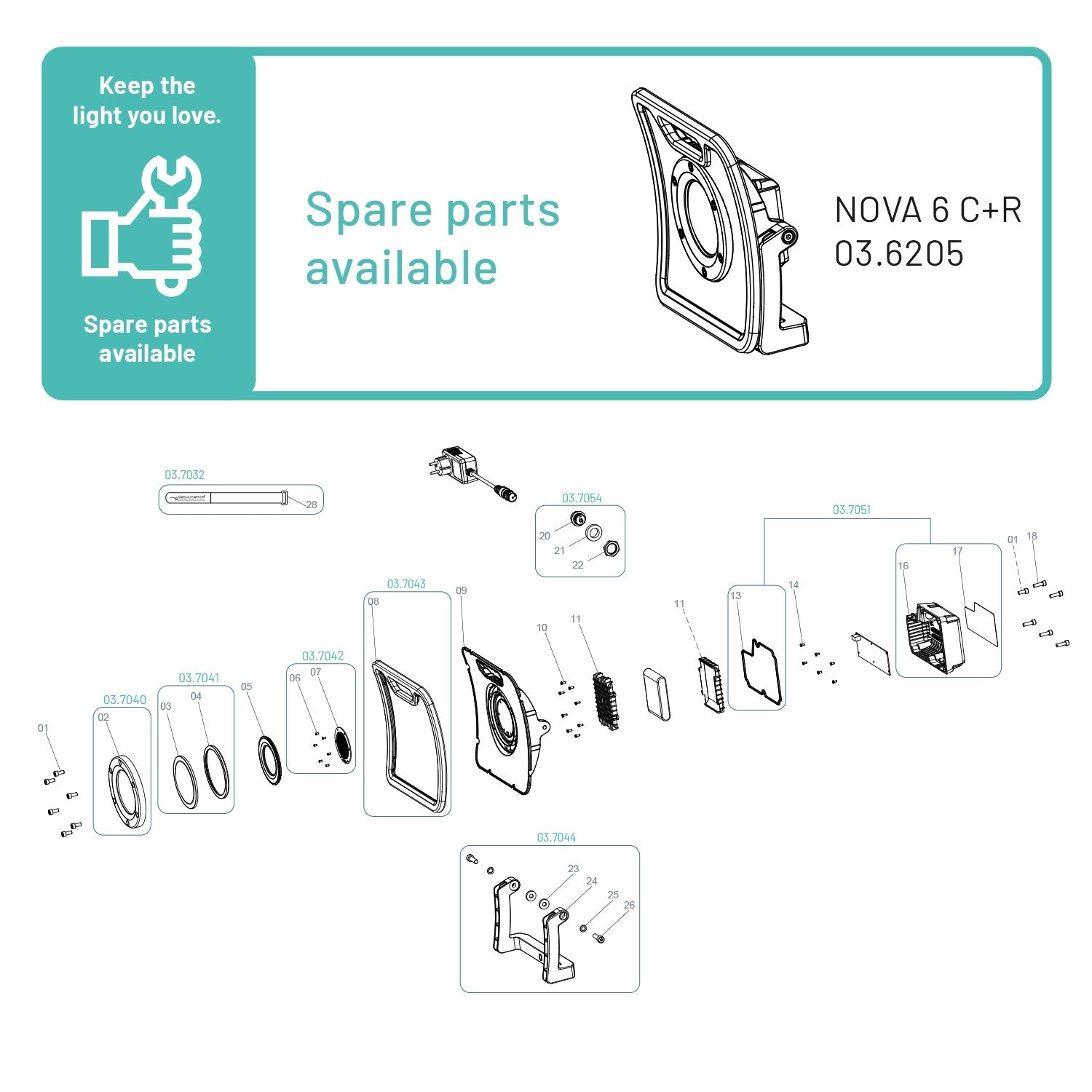 Scangrip 03.6205 - Foco NOVA 6 C+R