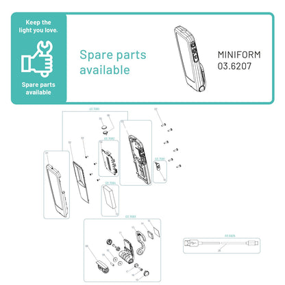 Scangrip 03.6207 - Lámpara de trabajo MINIFORM