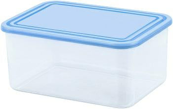 Curver Recipiente para alimentos con tapa, 1,2 L, recipiente de plástico para congelador, lavavajillas, rectangular
