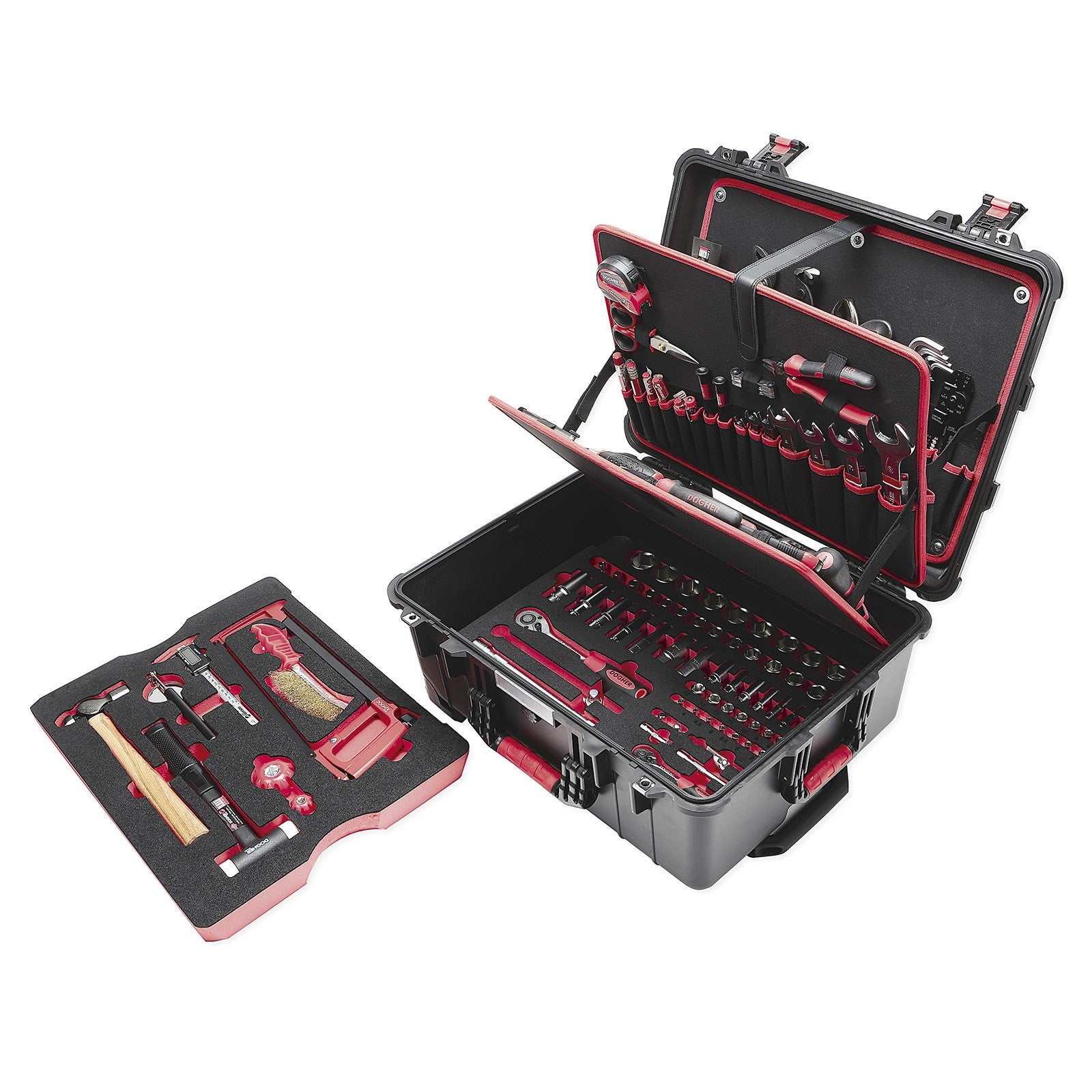 Dogher 051-510 - Trolley GOBOX Hermético + Herramienta Industrial 139 Piezas