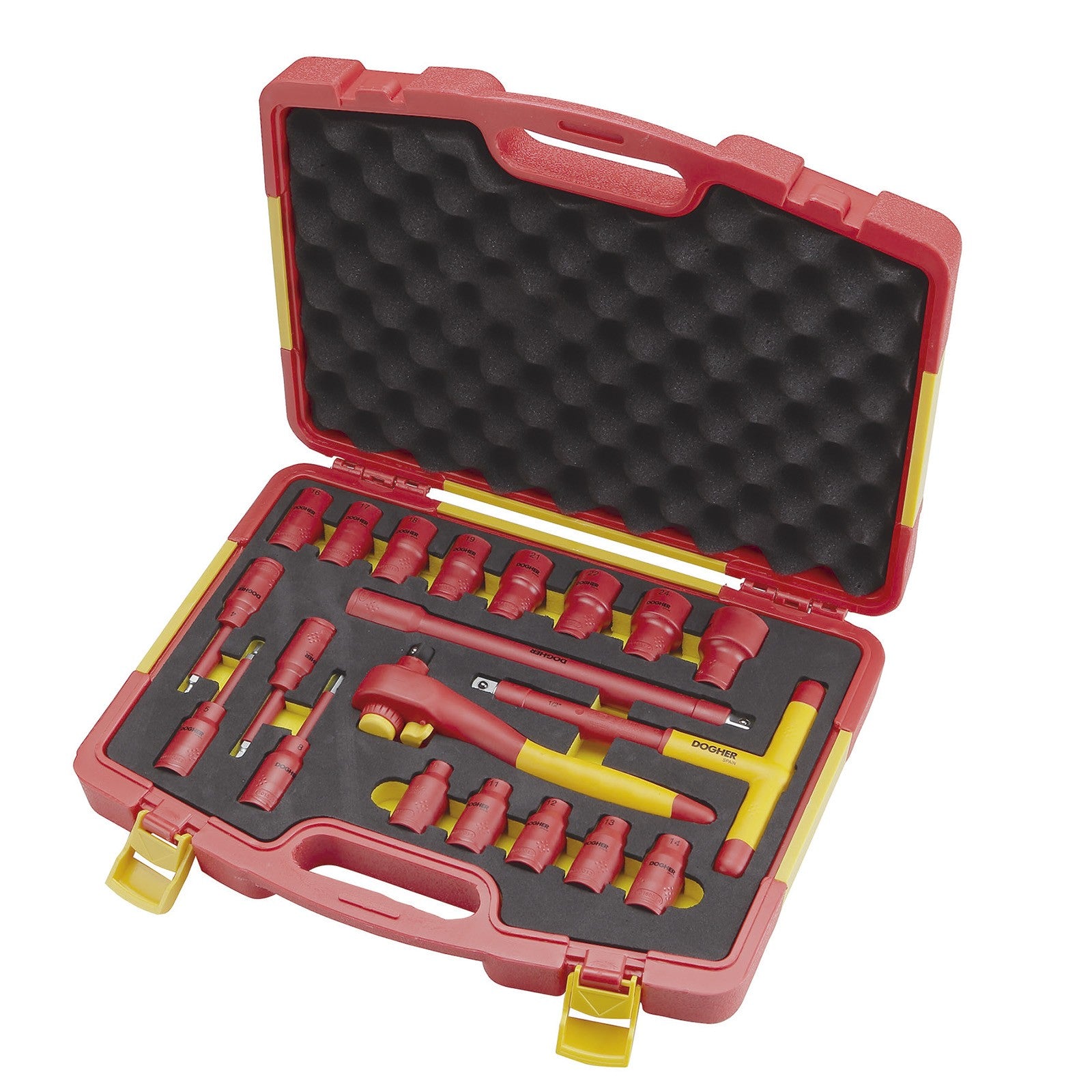 Dogher 051-512 - Trolley GOBOX Hermético + Herramienta VDE + Maletín Vasos VDE