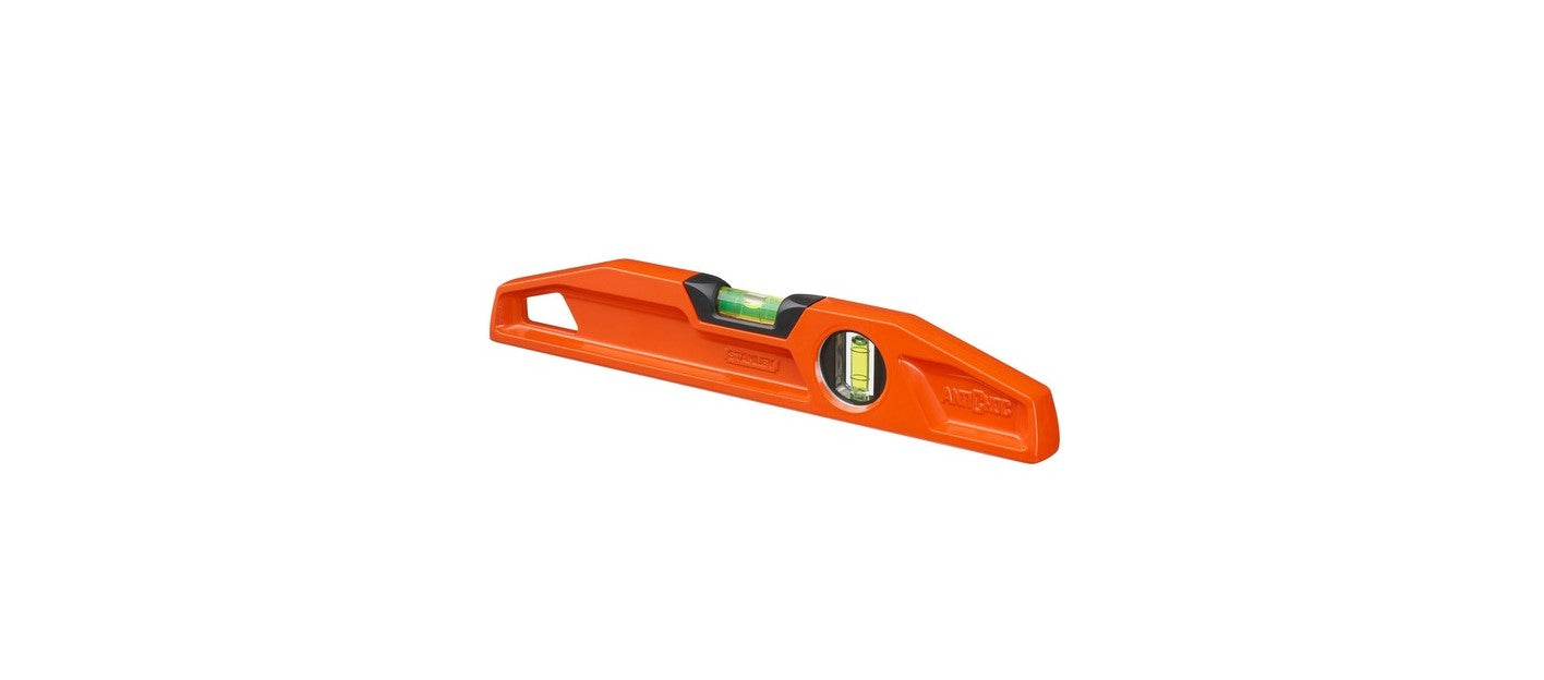 STANLEY FATMAX Nivel MLH trapezoidales, longitud 30 cm, cuerpo de aleación ligera, N° burbuja 2, precisión 0.5mm/m, base mecanizada, acabado de pintura epoxy, 1-42-311