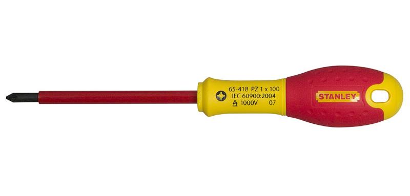 STANLEY 1-65-419 - Destornillador aislado vde 1000v FatMax pozidrive pz2 x 125 mm