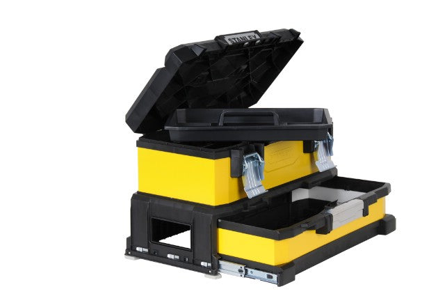 Stanley - Caja de herramientas con cajón 51 cm, vacía, amarilla