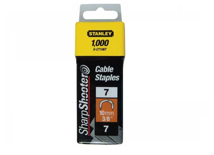 STANLEY 1-CT106T - Grapa cable tipo 7-10mm - 1000 u.