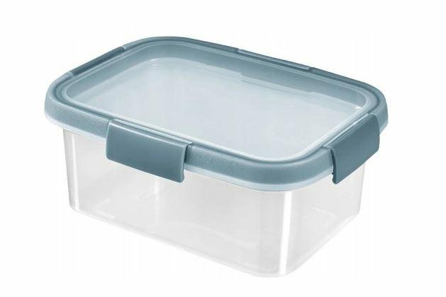 Curver - Recipiente hermetico rectangular 1,2 L, transparente/azul