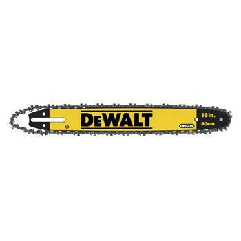 DeWalt DT20660-QZ Espada 40cm y Cadena cromada contragolpe Perfil 3/8" para motosierras DCM575