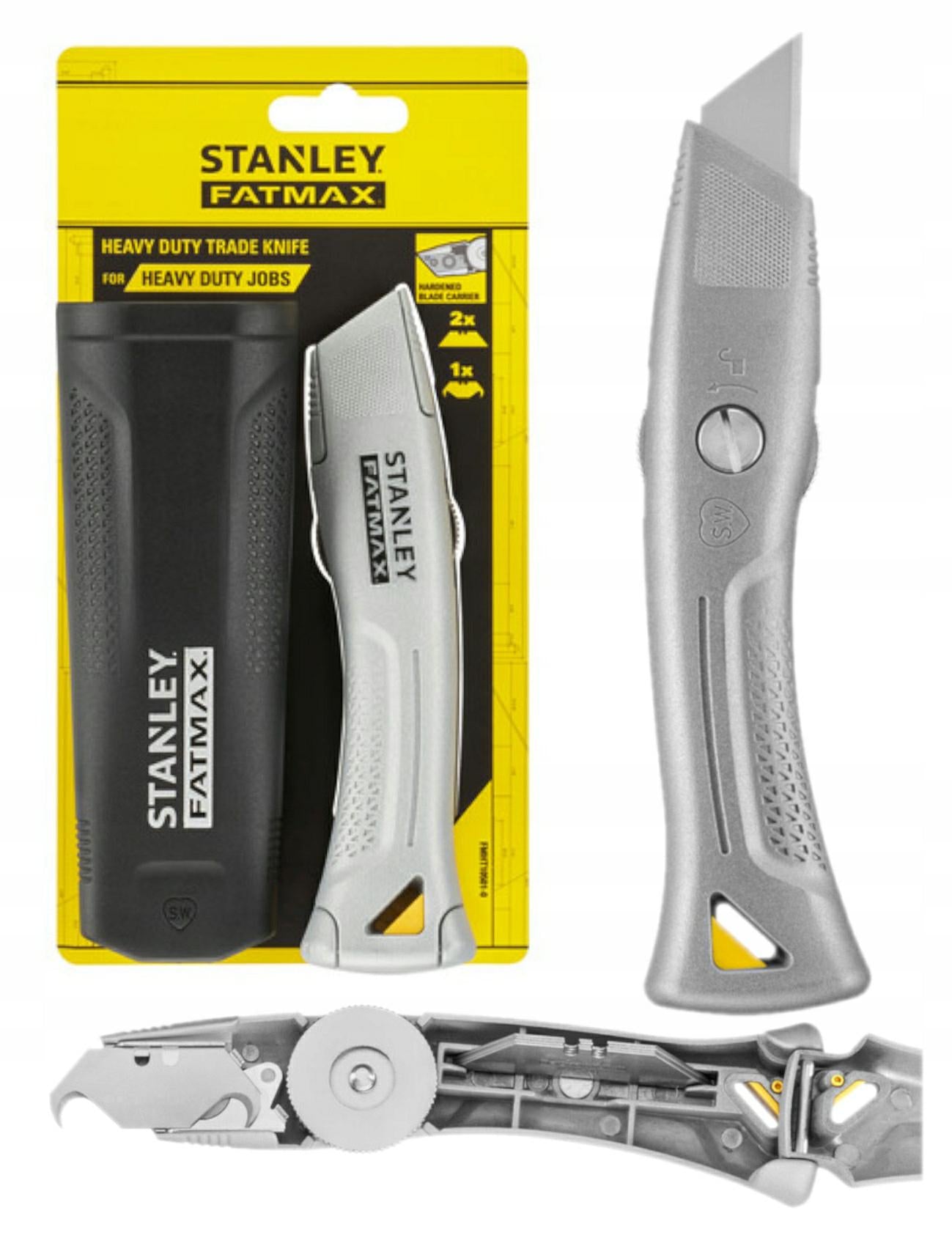 STANLEY FATMAX Cuchillo de Trabajo Resistente, Plateado, FMHT10501-0