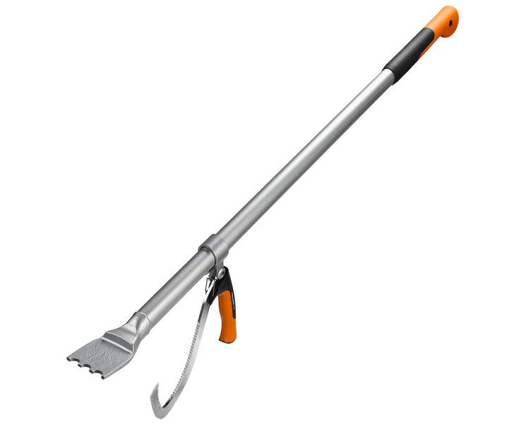 Fiskars WoodXpert Palanca de tala - L, Para manejar la tala de árboles, Longitud: 115 cm, Negro/Naranja/Plata, 1015439