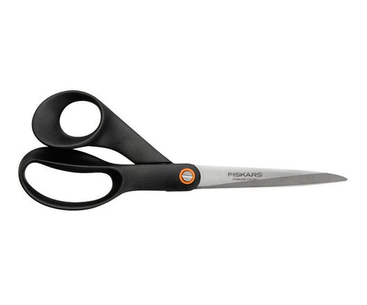 Fiskars Tijeras universales, Longitud total: 21 cm, Acero de calidad/Plástico, Functional Form, Negro, 1019197
