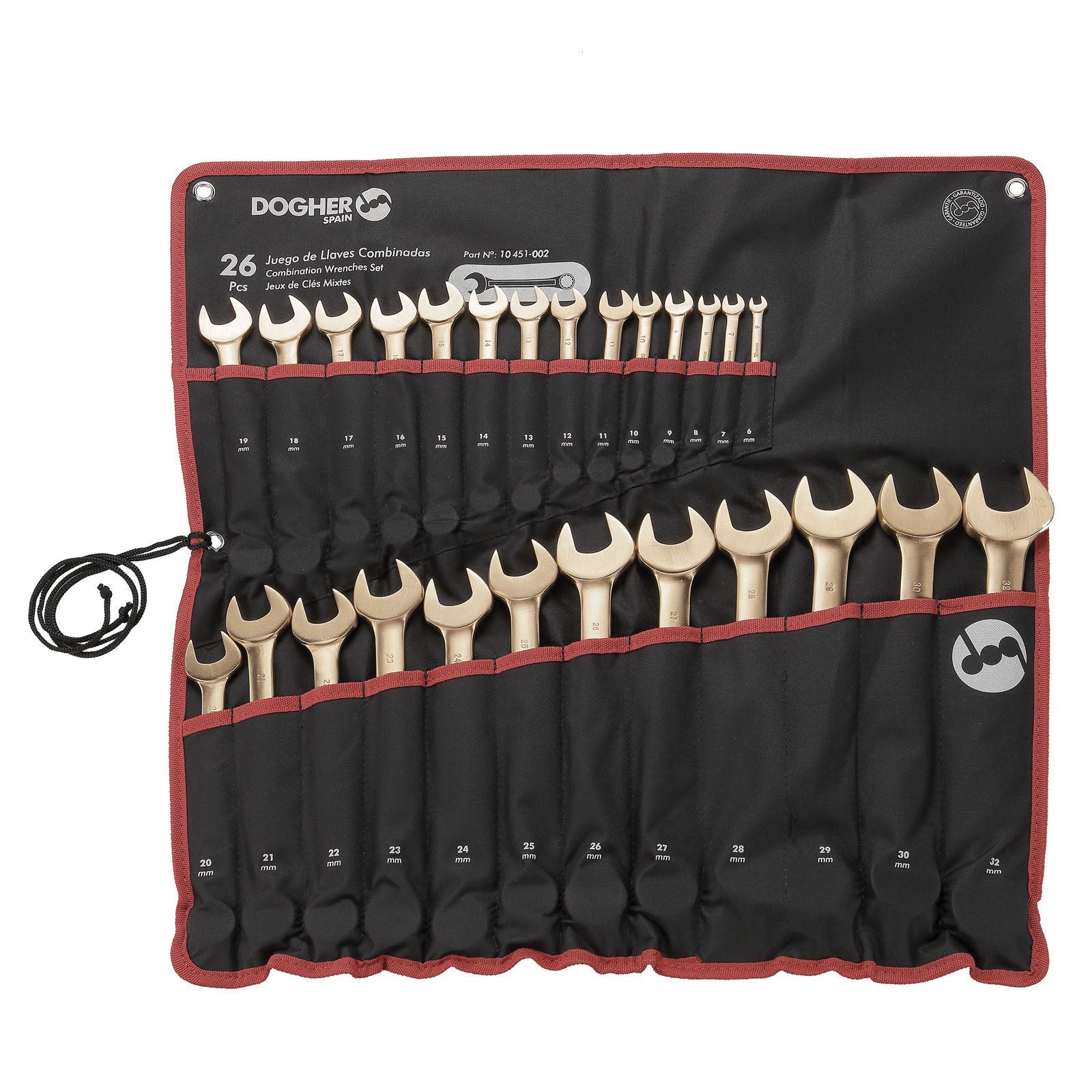 Dogher 10451-002 - Bolsa Nylon 14 Llaves Comb 8-32Mm Cu-Be