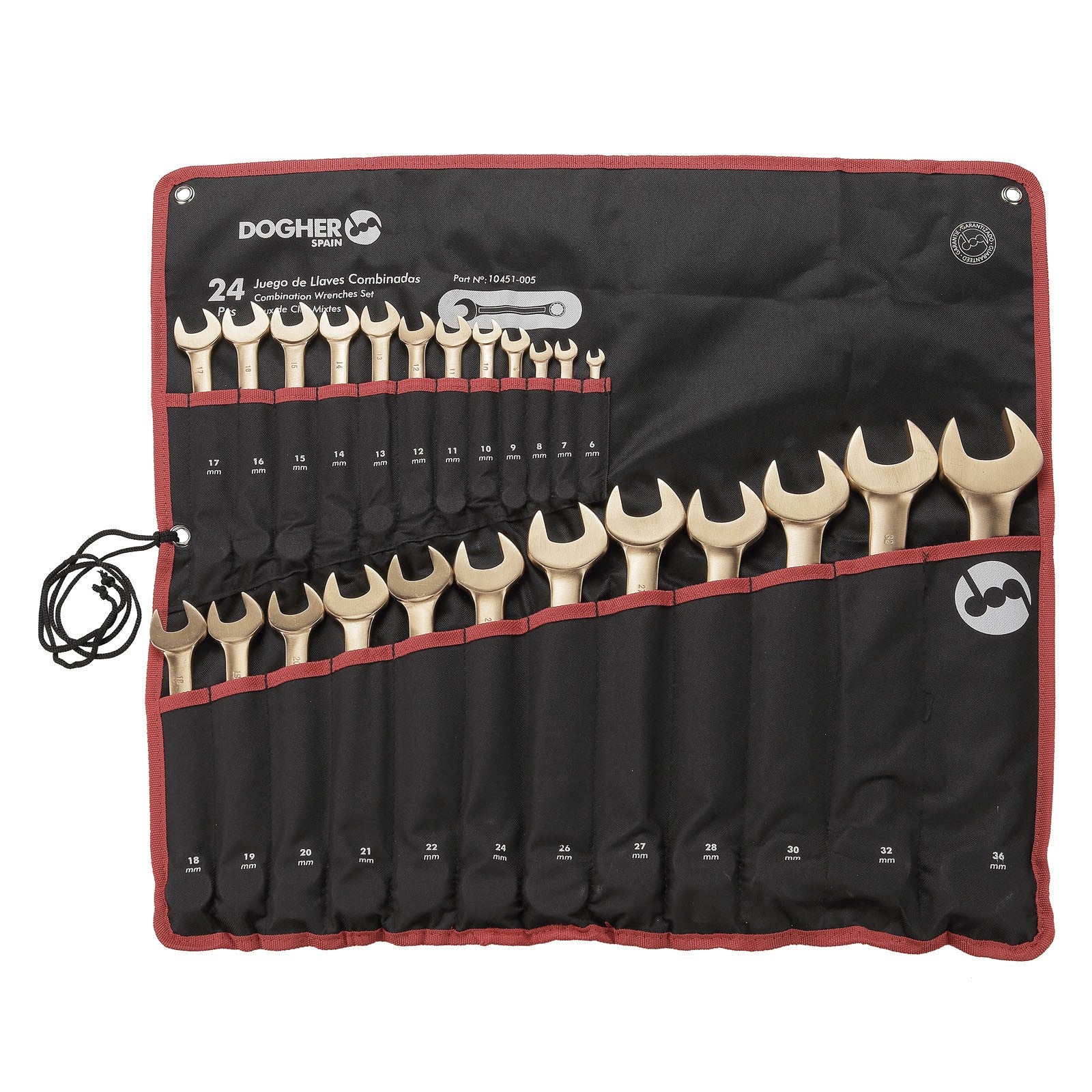 Dogher 10451-005 - Bolsa 24 Llaves Combinadas 6-36Mm Cu-Be