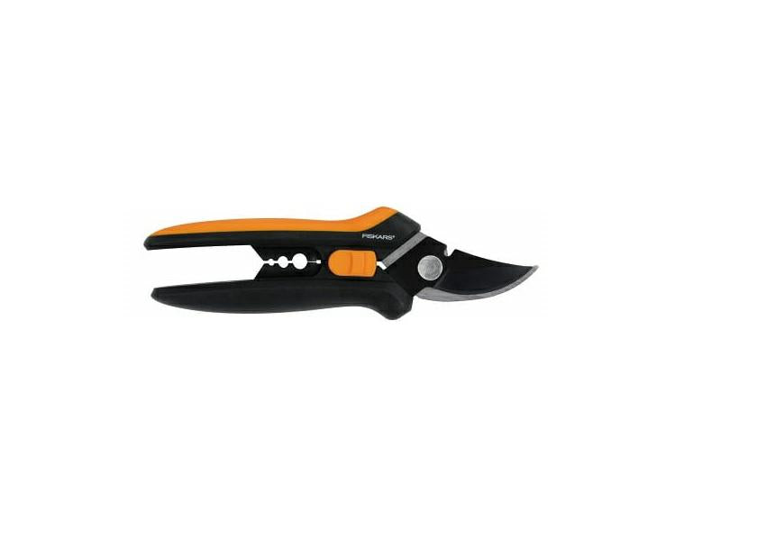 FISKARS Solid Tijeras de Poda, Naranja/Negro