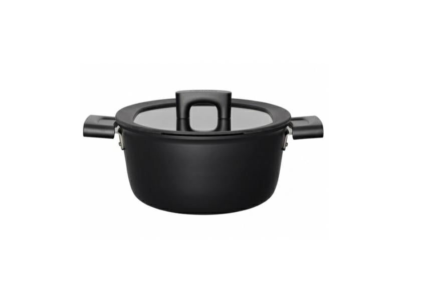 Fiskars Cacerola, 5 litros, Hard Face, Aluminio/Plástico, Negro, 1052228