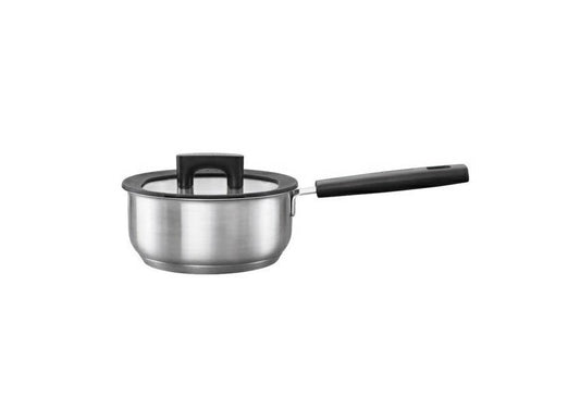 Fiskars Hard Face - Cacerola con tapa 1,8 L, acero inoxidable