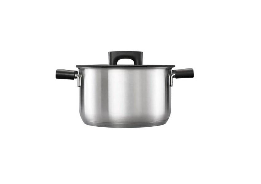 Fiskars Hard Face Cazuela, 3,5 litros, Acero inoxidable, 1052240