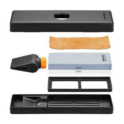 Fiskars Premium Juego de afiladores con piedra de afilar