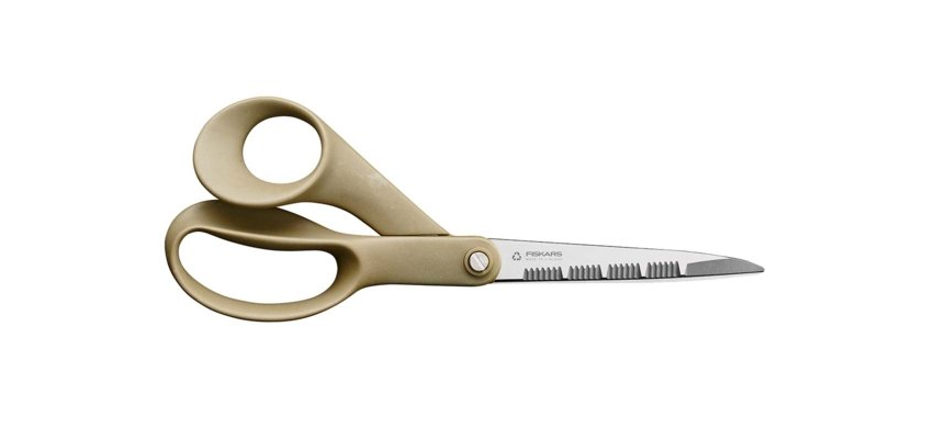 Fiskars ReNew Tijeras de podar, Longitud: 21 cm, Acero inoxidable/plástico reciclado, Fabricado con materiales 100% reciclables, 1062544