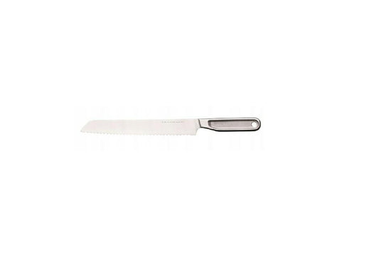 Fiskars Cuchillo Para Pan All Steel, Longitud Total: 34,8 cm, Acero Duro Japonés Aichi, 1062883