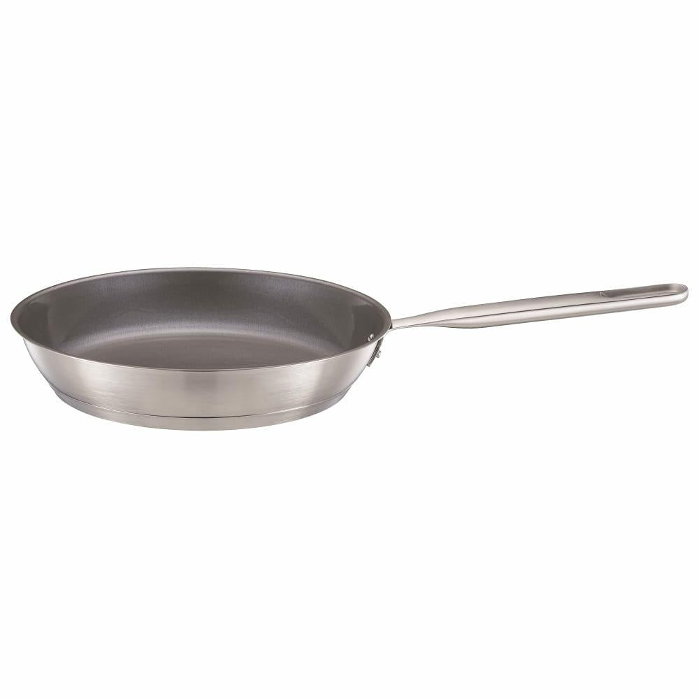 Fiskars Sartén, Ø 26 cm, Con revestimiento, Apta para todas las placas de cocción, Acero inoxidable reciclado, All Steel, Plateado, 1064744
