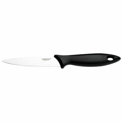 Fiskars Cuchillo de mondar, Essential, Longitud total: 22 cm, Acero inoxidable/Plástico PP, Negro, 1065568