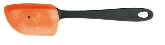 Fiskars Rascador de masa para temperaturas de hasta 180 °C, Essential, Plástico/Silicona, Longitud 25 cm, Negro/Naranja, 1065591