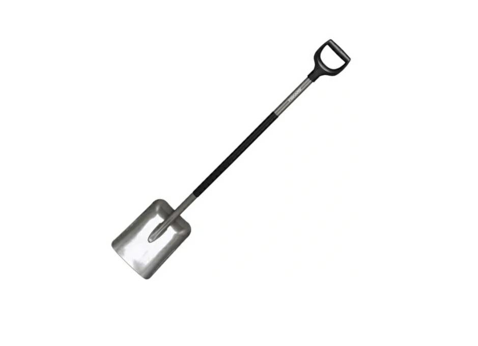 Fiskars Pala, Anchura: 23 cm, Longitud: 131,7 cm, SoftGrip, Acero al boro de calidad, Gris/Negro, Ergonomic, 1066712