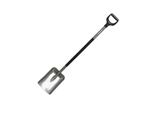 Fiskars Pala, Anchura: 23 cm, Longitud: 131,7 cm, SoftGrip, Acero al boro de calidad, Gris/Negro, Ergonomic, 1066712