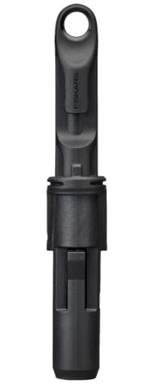 Fiskars OneClick Adaptador para QuikFit, Conector para Unir Mangos OneClick con Cabezales de Herramientas QuikFit, Amplia Compatibilidad, Negro y Naranja, 1080703