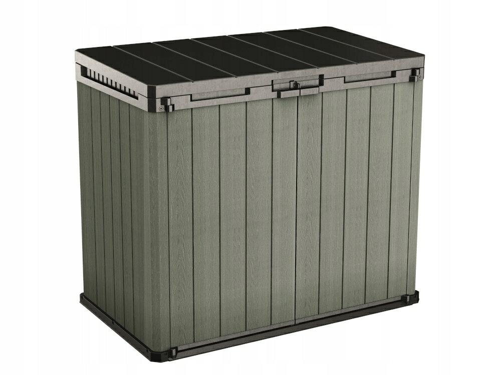 Keter Portaherramientas de Exterior Store-It-out Darwin, Ideal para el jardín, Verde, 140 x 80 x 120 cm, 1150 l