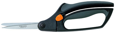 Fiskars Tijeras de jardín de precisión, Longitud: 26 cm, Hojas de acero/plástico, S50, Negro/Naranja, 1000557