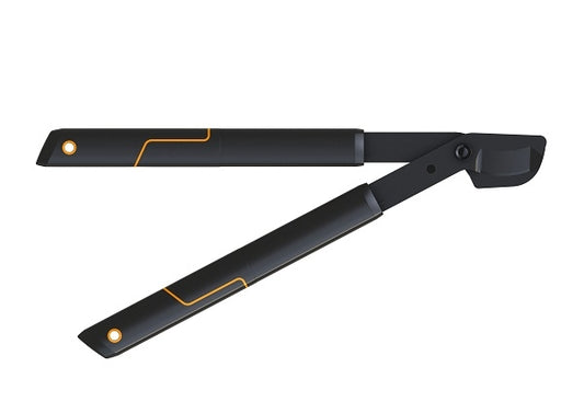 Fiskars Podadera de dos manos SingleStep (S) L28, Revestimiento antiadherente, Acero de precisión templado, Longitud: 50 cm, Negro, 1001432