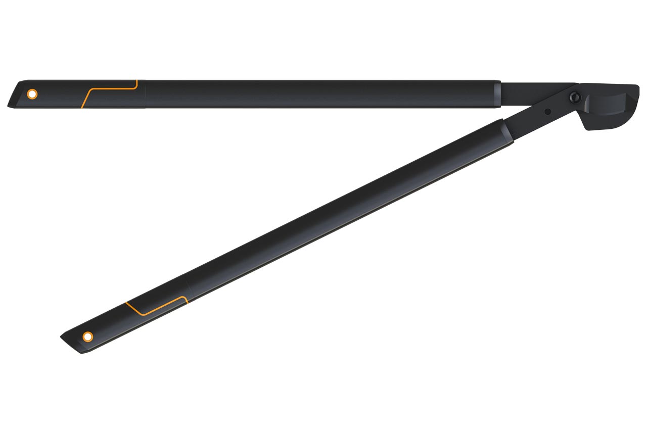 Fiskars Podadera de dos manos SingleStep (L) L38, Revestimiento antiadherente, Acero de precisión templado, Longitud: 82 cm, Negro, 1001426
