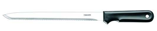 Fiskars Cuchillo para materiales aislantes K20, Longitud total: 42 cm, acero inoxidable, Negro, 1001626