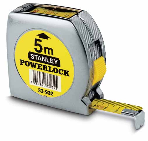 STANLEY 0-33-932 - Flexómetro Powerlock 5m, con mirilla