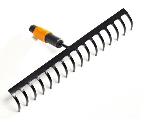 Fiskars Rastrillo de 16 dientes, Largo: 40 cm, Negro/Naranja, 1000654