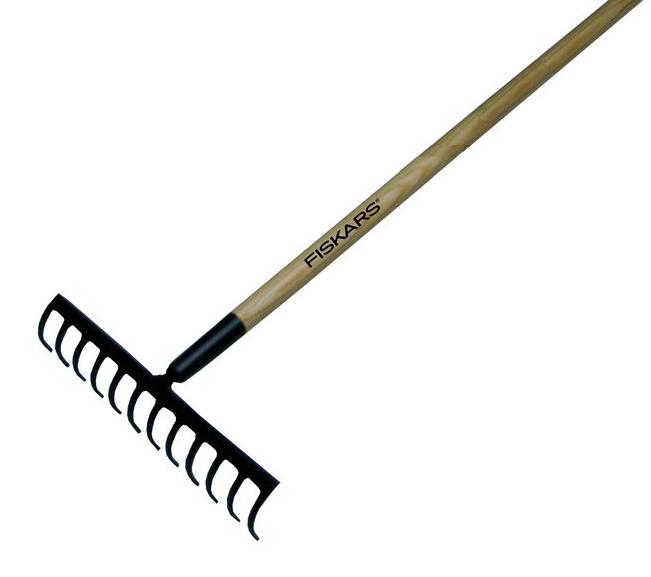 FISKARS FS135751 Estante de 12 Dientes con un Eje de Madera 1560mm (FSL12) Marca