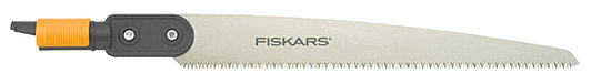 Fiskars Sierra recta, Cabezal de herramienta QuikFit, Longitud: 52 cm, Acero templado, Negro/Naranja, QuikFit, 1000692